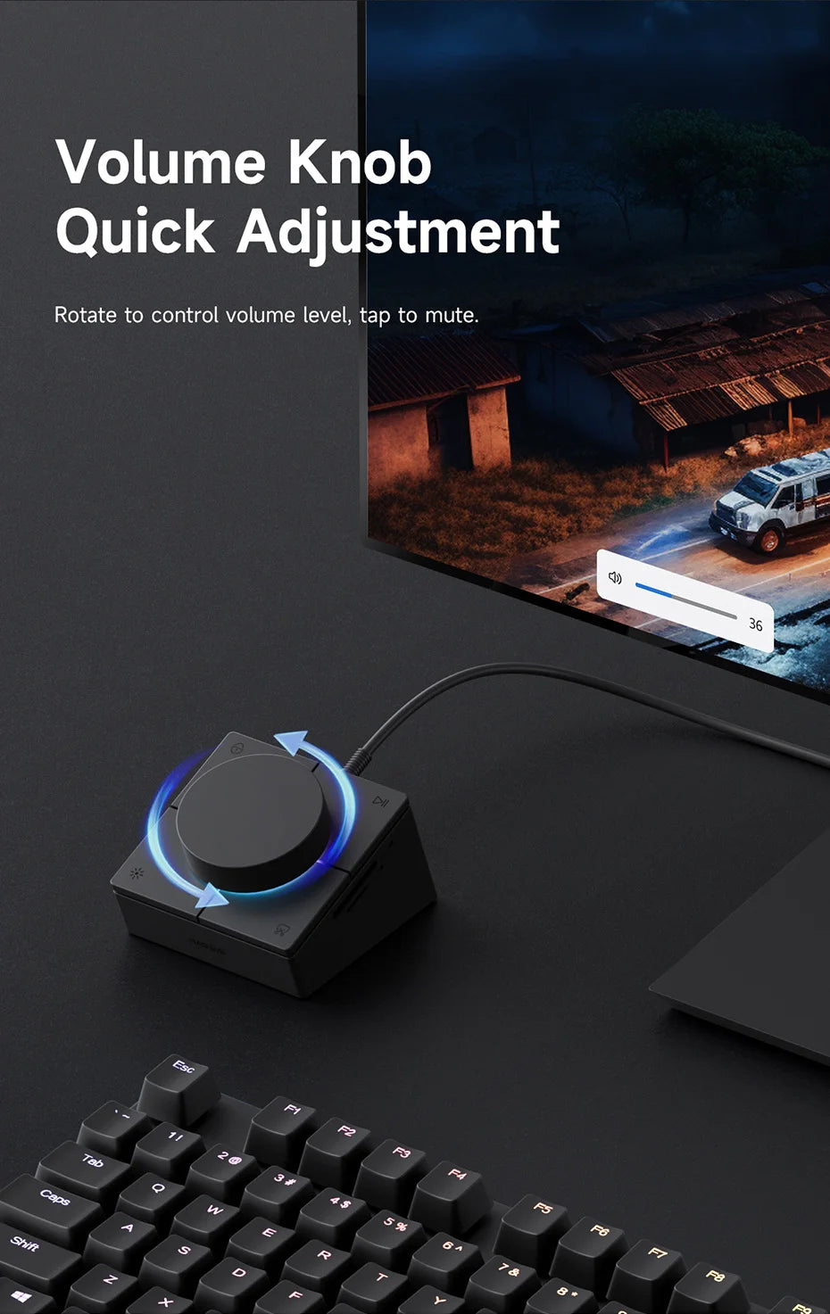 8-Port USB-C Hub for Laptop – HDMI + DP 4K, Ethernet, Card Reader & Audio Control