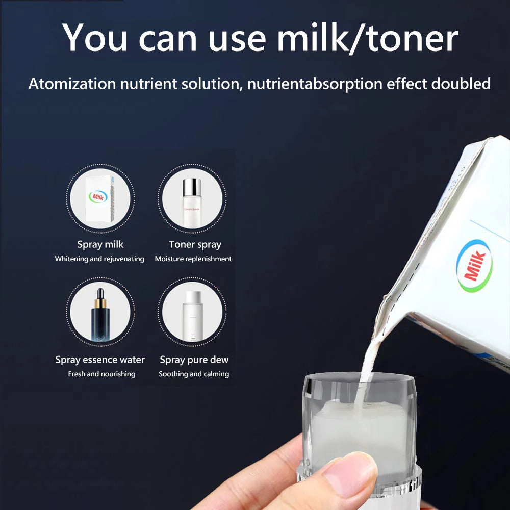 OEMG Nano Ionic Facial Mister – Rechargeable Portable Hydrating Face Mist Sprayer
