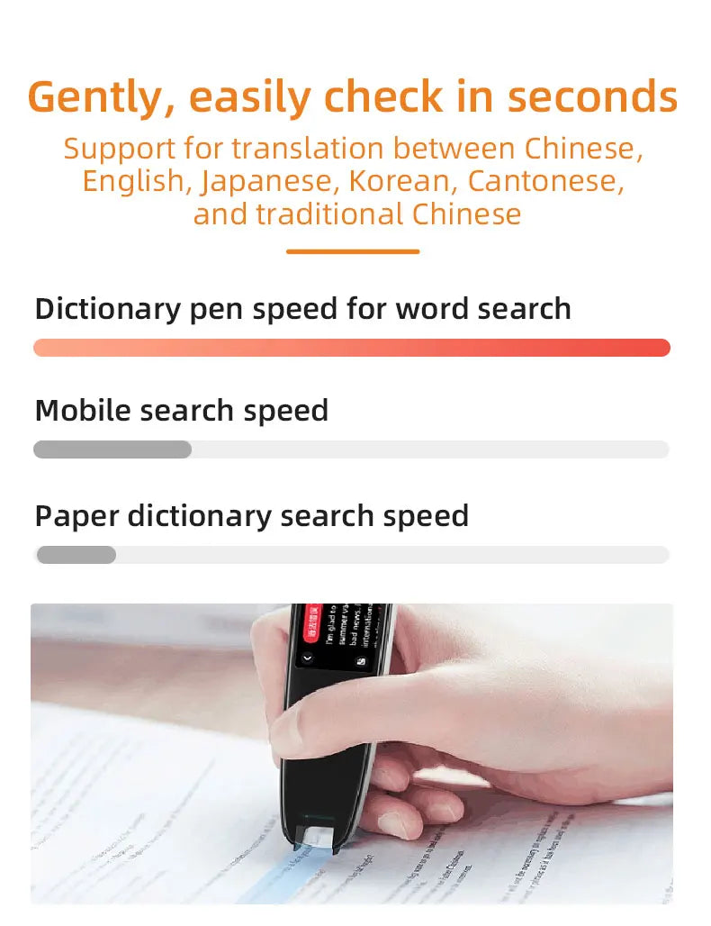 MSAI S7 Portable AI Translator – Text Scan, Voice Translation & Language Learning Tool