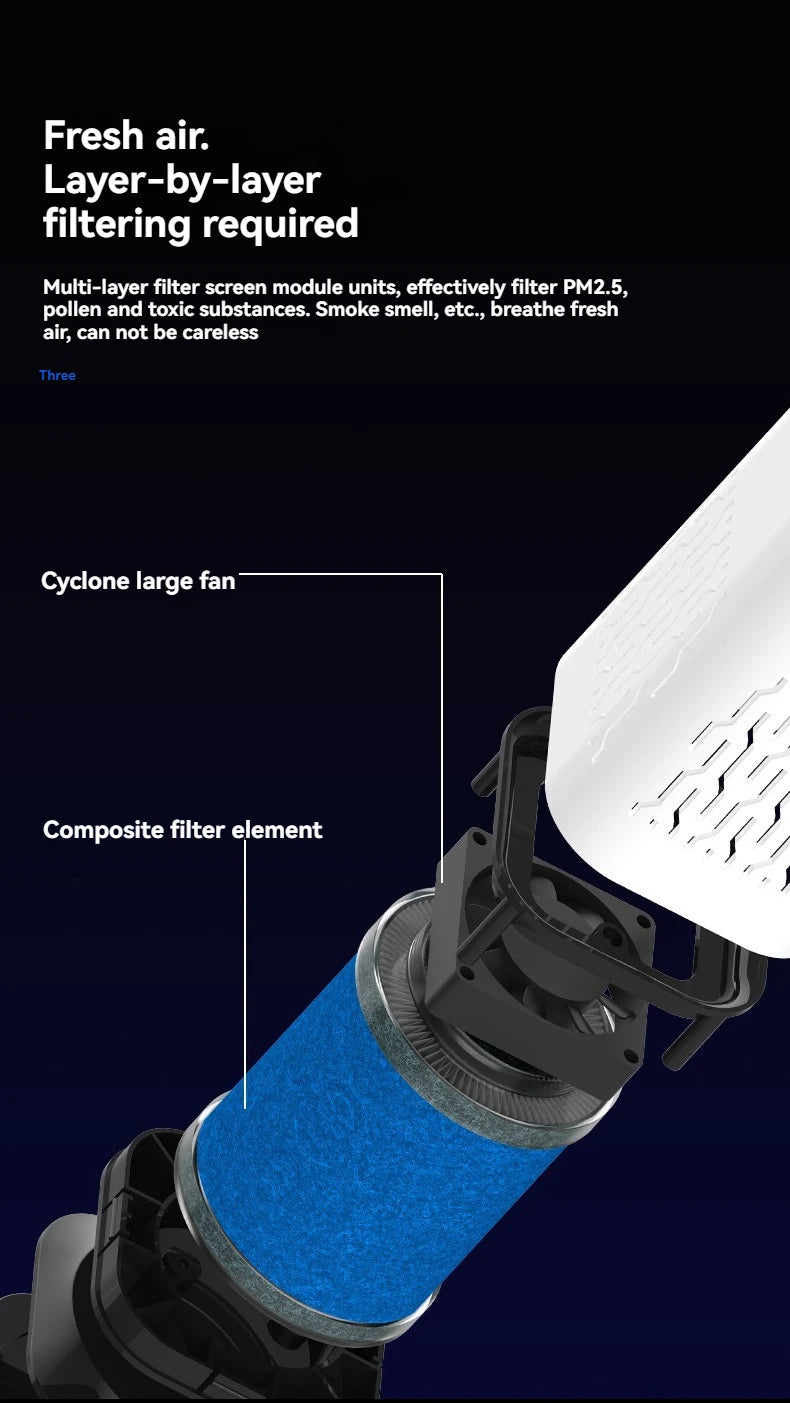 KUALOOL Compact Air Purifier – Portable Deodorizer for Car & Small Spaces
