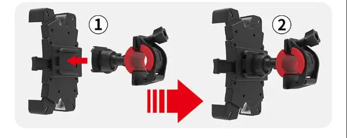 HONGDAK 360° Bicycle Phone Holder – One-Hand Lock Shockproof Mount (4.7–7.2″)