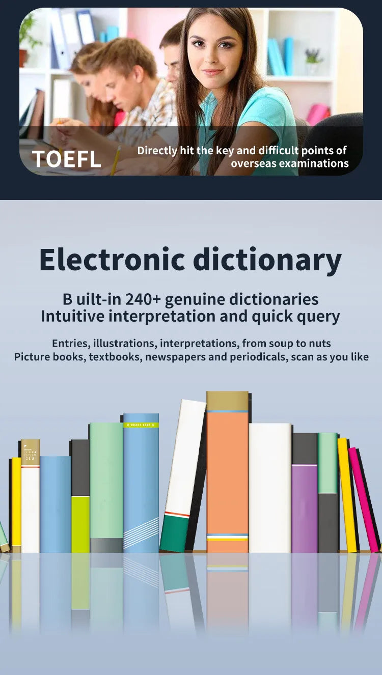 Smart Scanning Dictionary Pen with Display Screen – Portable Text Translator