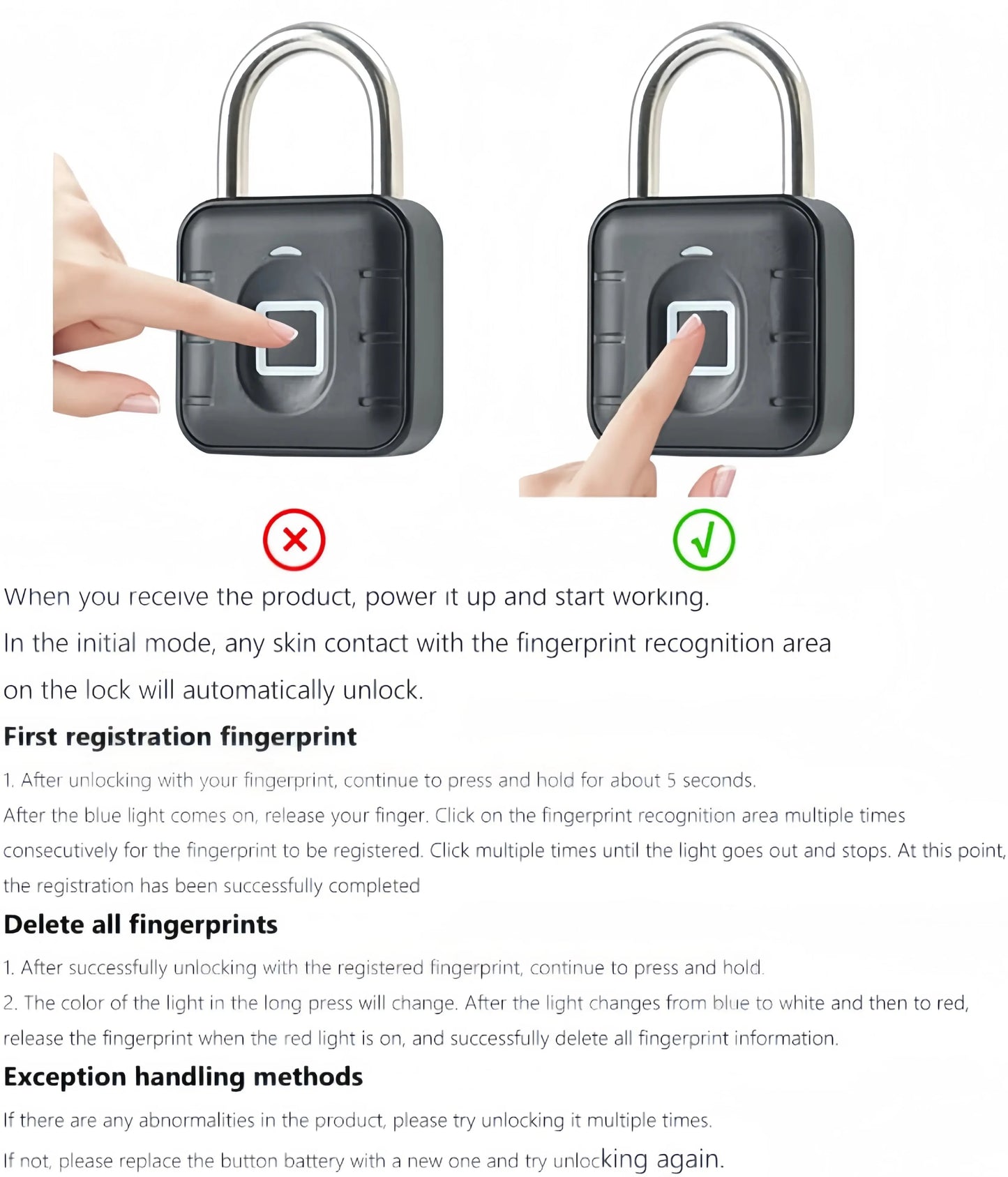 SY-12 Smart Fingerprint Padlock – Tuya Bluetooth Digital Lock for Luggage & Lockers