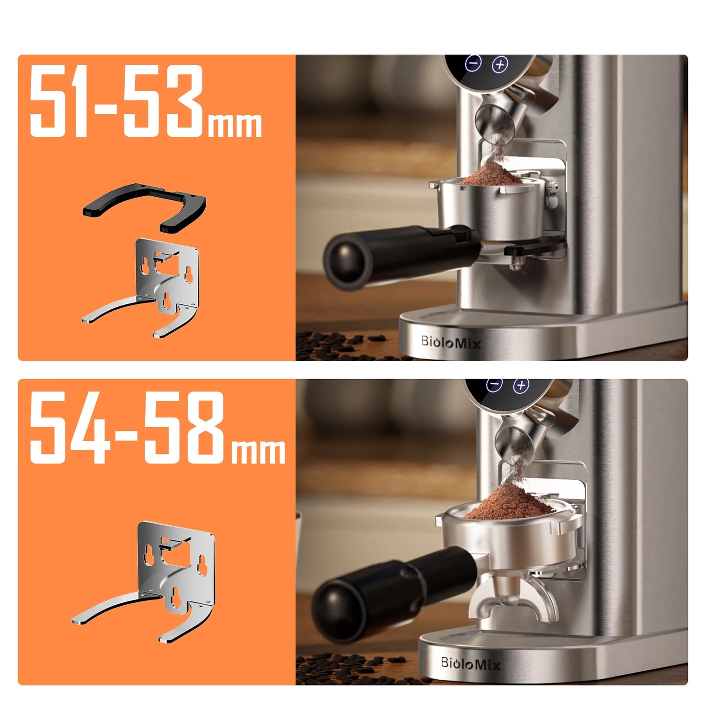 Biolomix Electric Burr Coffee Grinder – 48-Step Precision Espresso Grinder