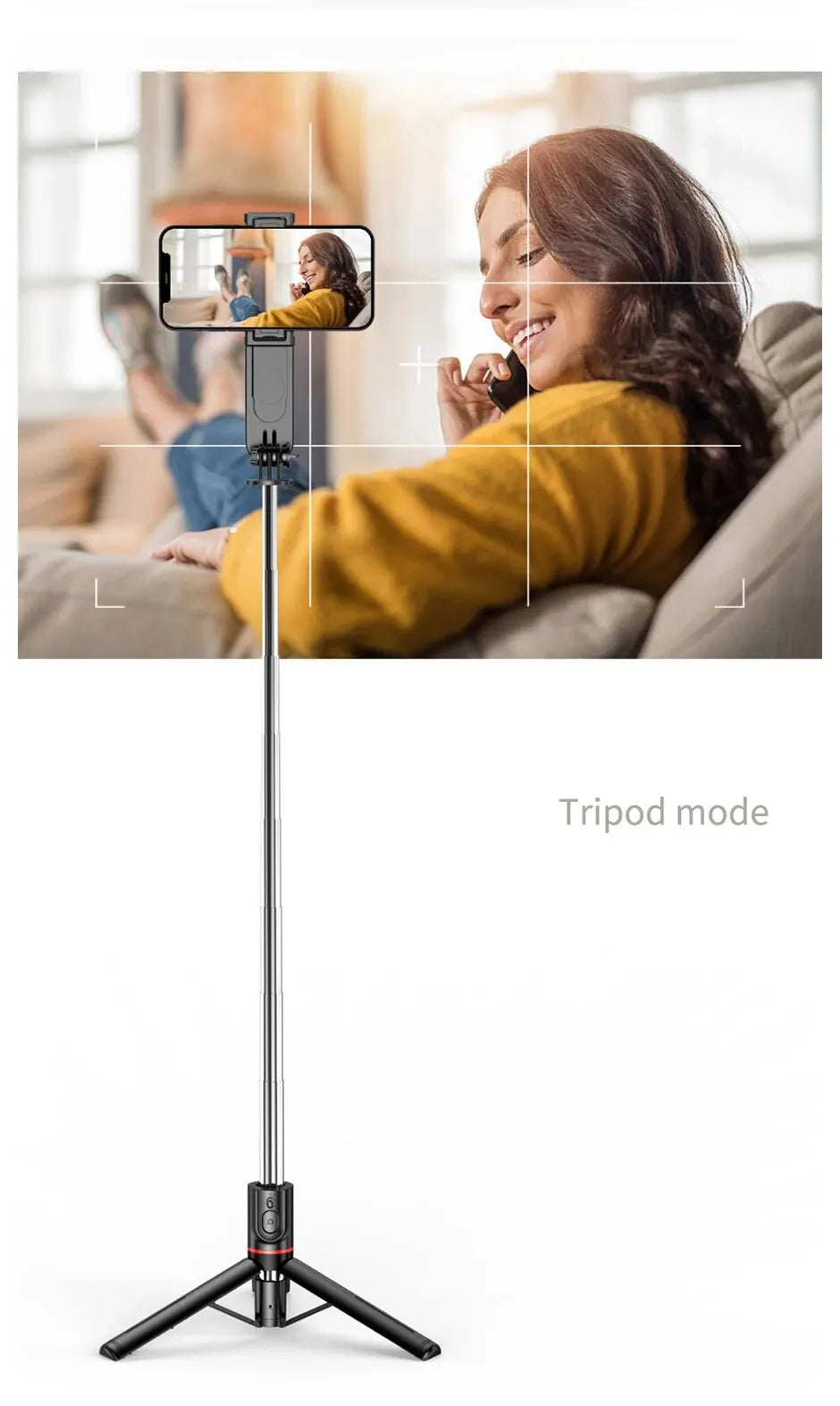L15 Foldable Bluetooth Selfie Stick with Wireless Remote