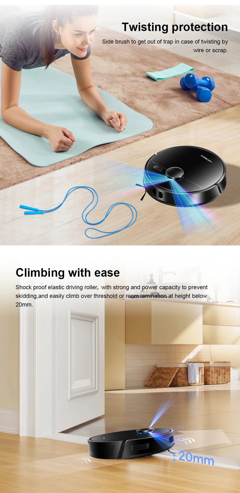 Liectroux M70 Pro Smart Robot Vacuum – LiDAR Navigation, 175-Min Runtime, Self-Empty Base