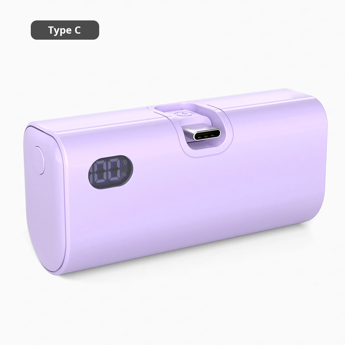 Pocket Power Bank 5000mAh – 22W PD Fast Charge with Foldable Plug
