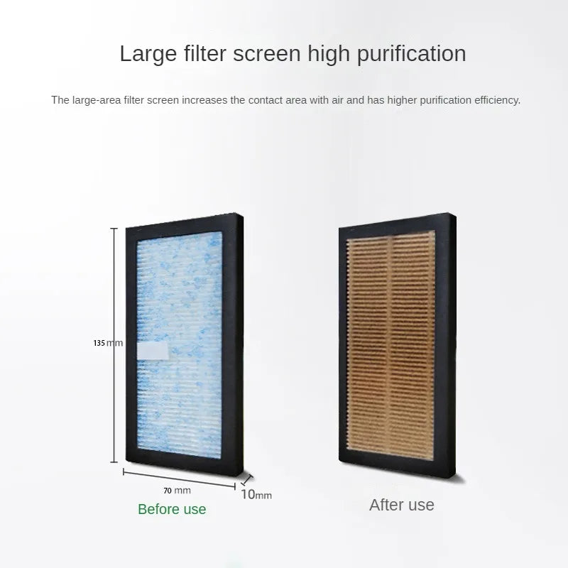 Solar Air Purifier Car Auto Negative Ion Generator USB Rechargeable Oxygen Bar Deodorization Formaldehyde Removal Air Purifier