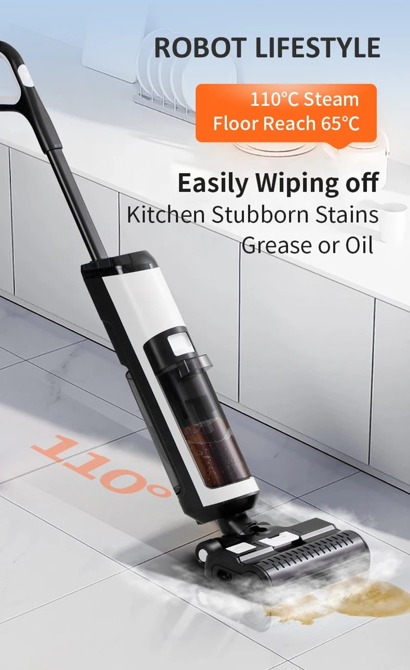 Robot Lifestyle RL9MAX 4-in-1 Steam Vacuum Cleaner – Wet Dry Cleaning, 14000Pa Suction