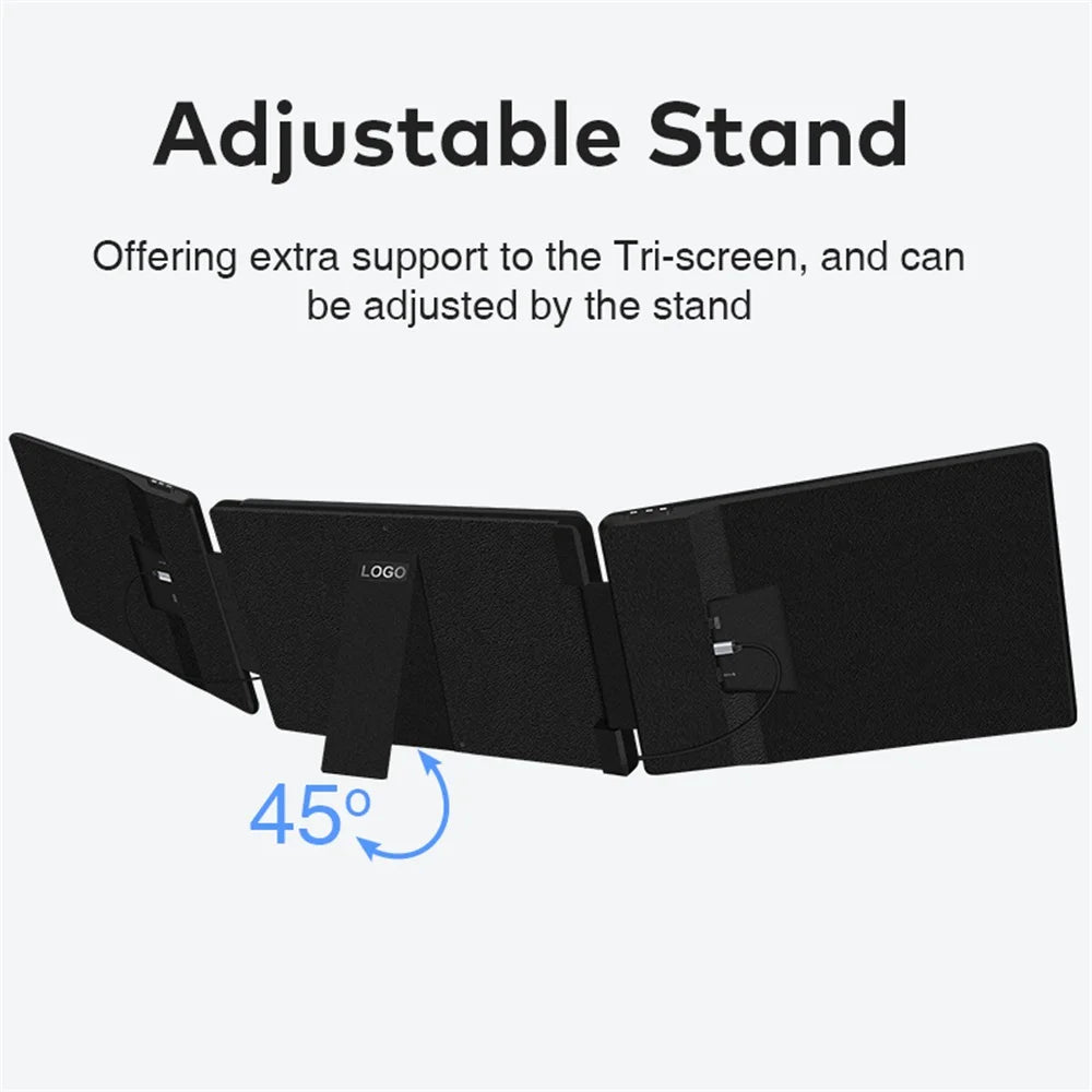 Rospider 14″ Portable Monitor – IPS Type-C, 1920×1080, Rotatable Swivel Display