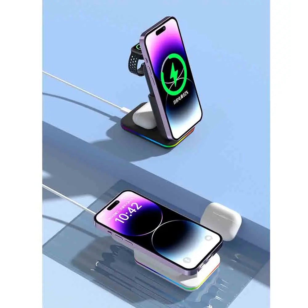 Portable Wireless Power Bank 23W – Magnetic Fast Charge for iPhone, AirPods & Apple Watch