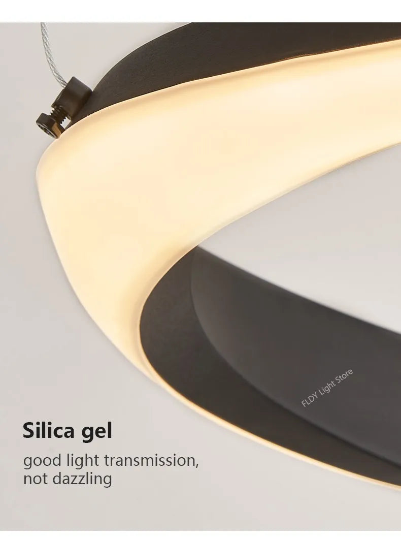 FLDY Modern LED Hanging Light | Round Pendant, Warm / Neutral / Cool White