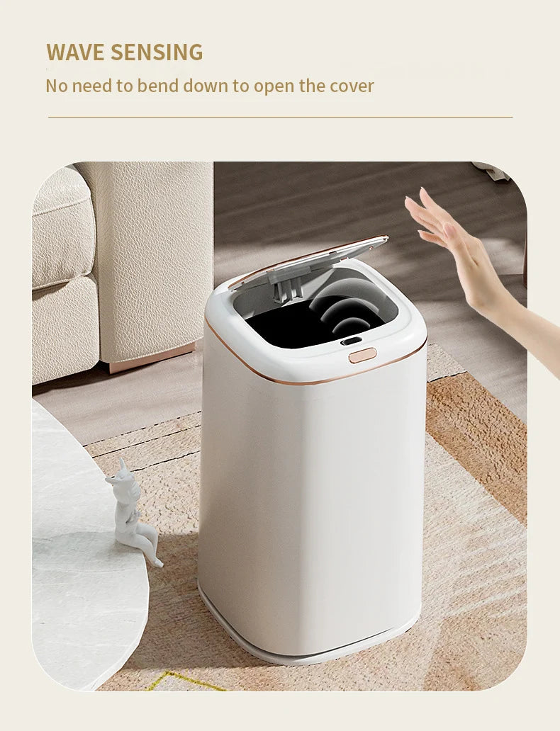 Large Smart Sensor Trash Can 20L / 35L / 40L – Touchless Automatic Garbage Bin for Kitchen