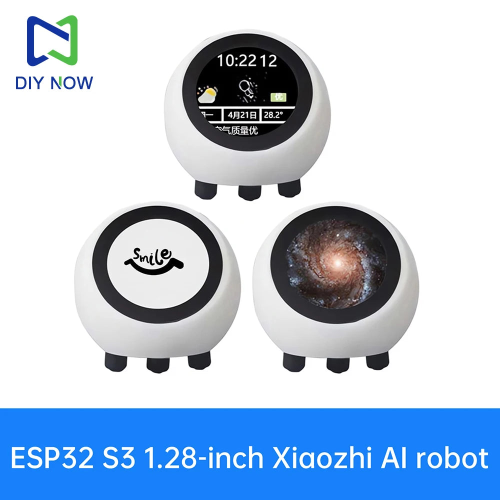 ESP32-S3 AI Voice Assistant Module – 1.28″ Screen, Weather Clock, Open-Source