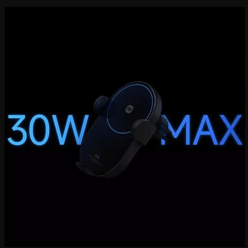 Xiaomi 30W Wireless Car Charger – Smart Auto-Clamp Fast Charging Phone Holder