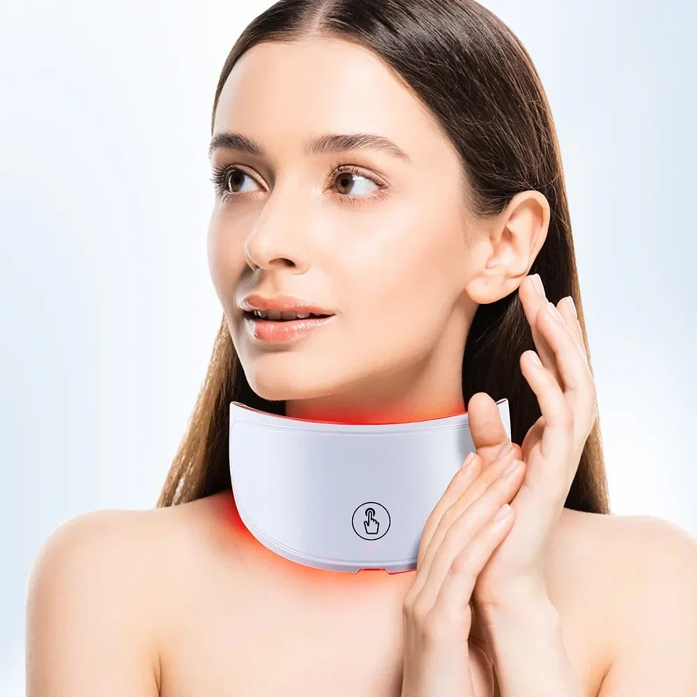 Professional 7-Color LED Face & Neck Mask – Home Skin Rejuvenation Device