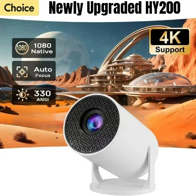 Mini Android Projector – 1080P Support, 8000 Lumens, Portable Home Theater