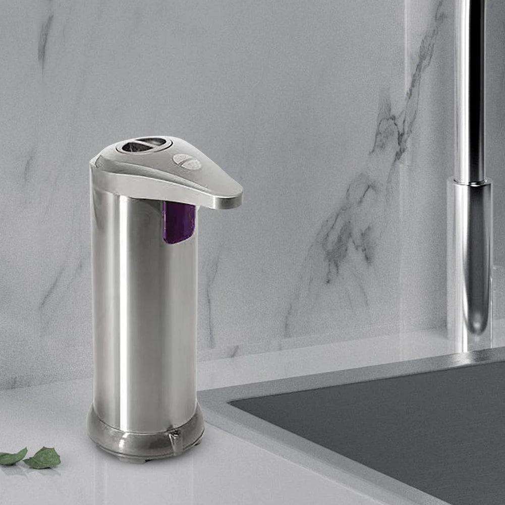 APWIKOGER Touchless Automatic Foam Soap Dispenser – Infrared Sensor, 3 Adjustable Levels, Stainless Steel