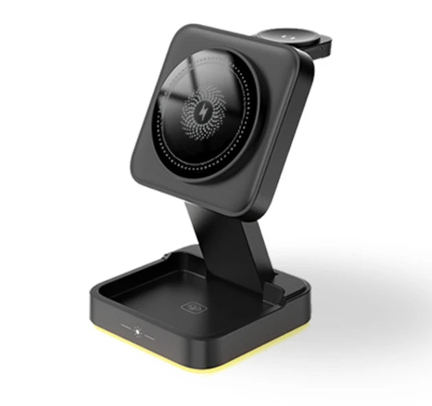 30W Magnetic Wireless Charger Stand – iPhone, Apple Watch & AirPods