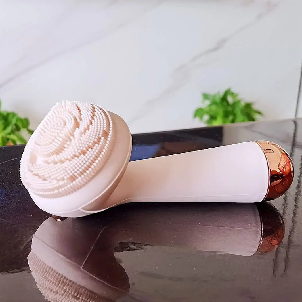 Silicone Facial Cleansing Brush – USB Rechargeable IPX6 Vibration Cleanser