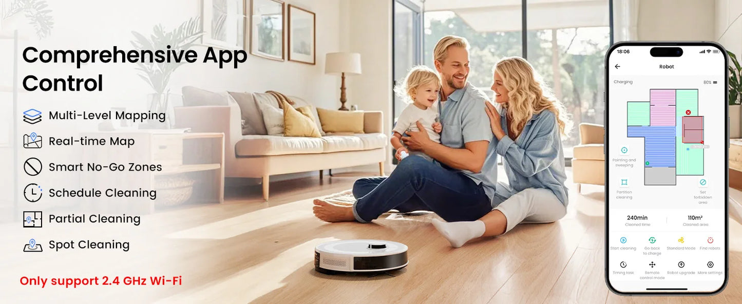 Lefant M2 Pro Smart Robot Vacuum Cleaner – LiDAR Navigation, Wet & Dry Cleaning, Alexa Ready