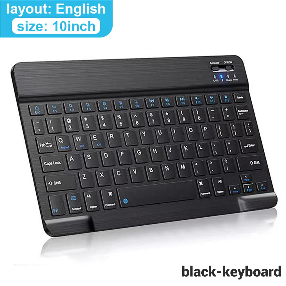 Bluetooth Keyboard with Wireless Mouse – Rechargeable, Home Office Ready