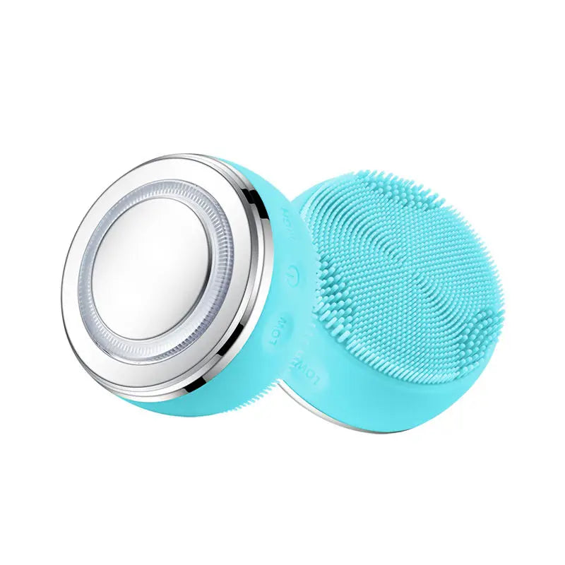 MIKO NICE 2-in-1 Ultrasonic Facial Cleanser – USB Rechargeable IPX7 Silicone Brush
