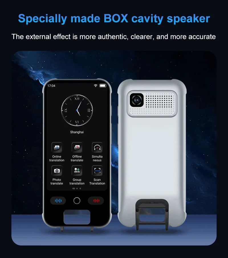 ESTG S25 Pro AI Voice Translator – Portable Real-Time Language Translation Device with Screen