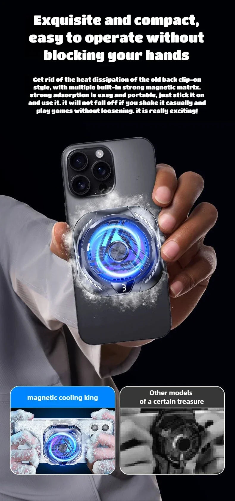 Smartphone Cooling Fan (Cable Powered) – Portable Heat Dissipation Accessory