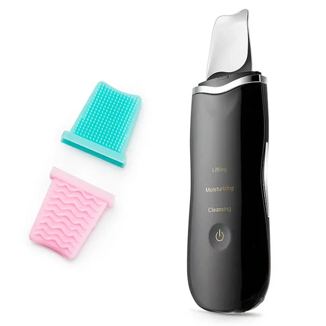 MERALL Ultrasonic Skin Scrubber – EMS Ion Deep Pore Facial Cleaner