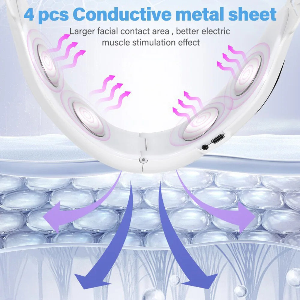 Voguish Facial Slimming Massager – EMS Microcurrent V-Line Lifting Tool