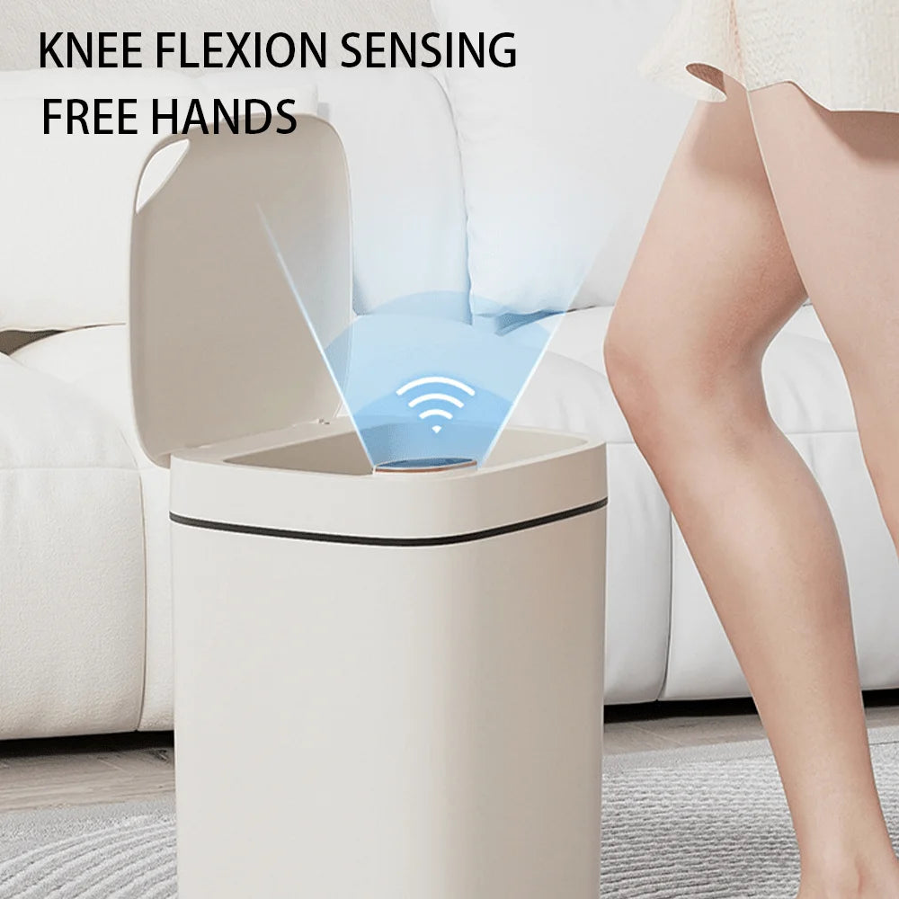 16L Automatic Smart Trash Can – Touchless Induction Garbage Bin (No Battery)