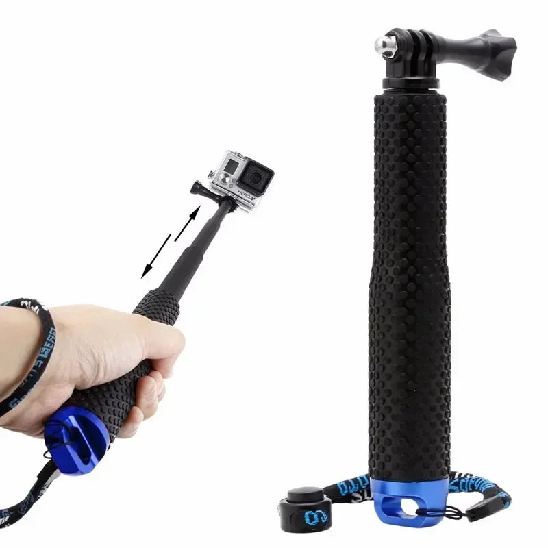 Self-Lock Extendable GoPro Monopod Stick with Tripod Adapter (480mm)