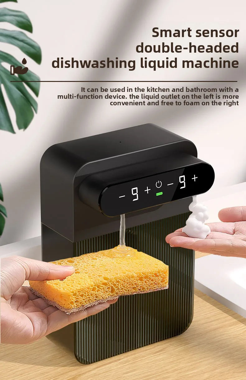 Double Automatic Soap Dispenser – Touchless Dual Soap Dispenser for Bathroom & Kitchen