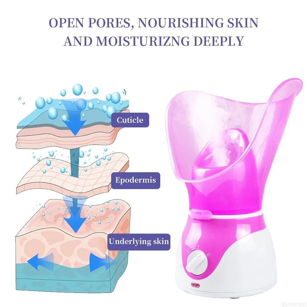 KEMOKO Electric Face Steamer – Moisturising Facial Sauna with Pore Cleansing