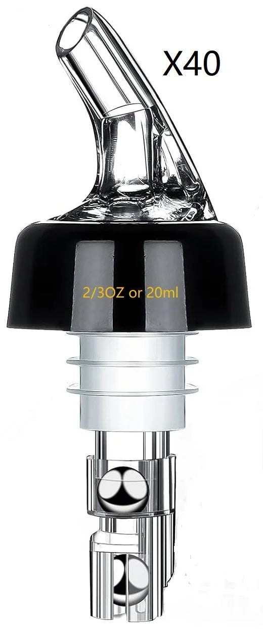 Viski Automatic Measure Liquor Pourer – Spill-Free Bottle Pourer & Wine Stopper