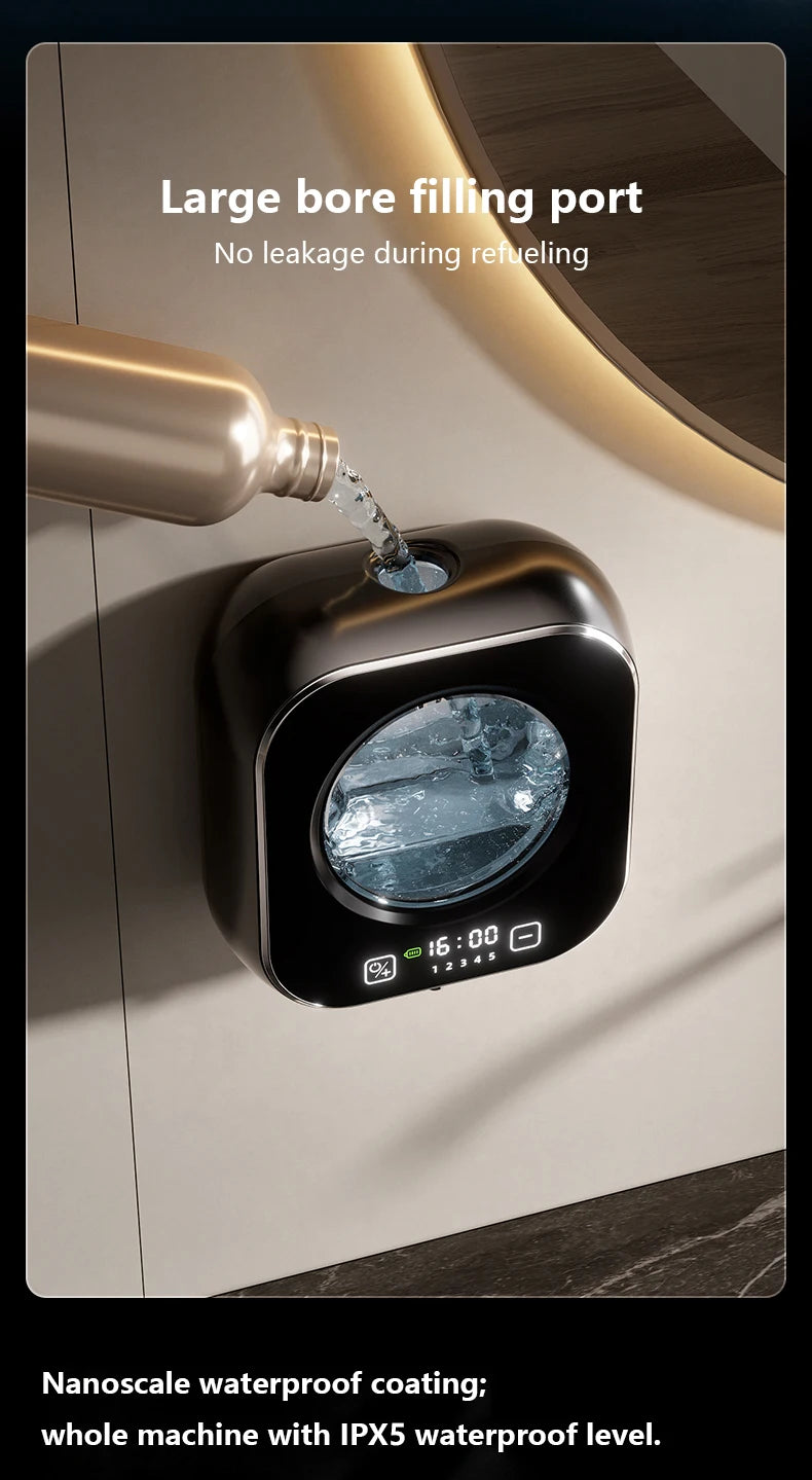 Sarmocare Touchless Automatic Foam Soap Dispenser | Wall-Mounted | Digital Display | USB Rechargeable