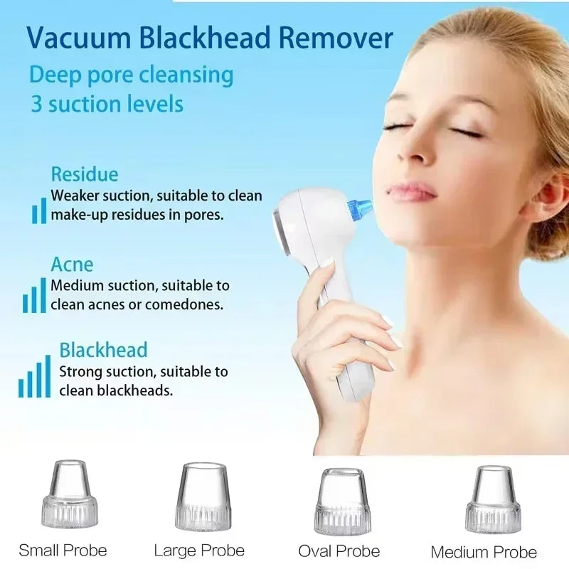KEMOKO 2-in-1 Blackhead Remover & Facial Cleansing Brush – USB Rechargeable IPX7