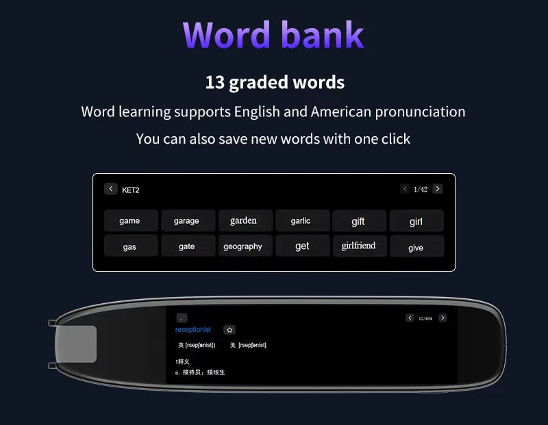 S65 Pro Portable Voice Translation Device | Real-Time Multilingual Translator