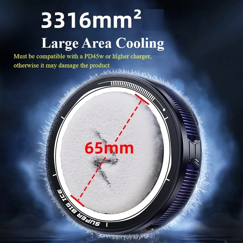 45W PD Phone Cooler with Battery – Extreme Semiconductor Cooling for Mobile Gaming