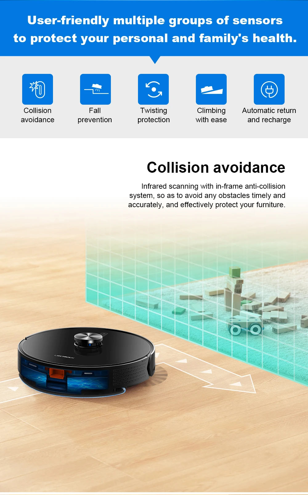 Liectroux X6 Smart Robot Vacuum Cleaner – Laser LiDAR, Y-Shape Mopping, 6500Pa Suction