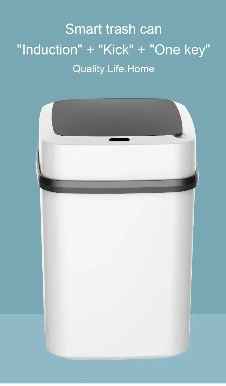 Automatic Trash Can 13L – Touchpad Sensor, Odor Isolation & Quiet Close