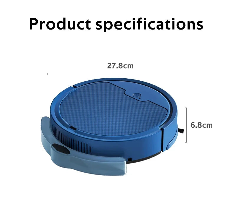 OBOW AI Smart Robot Vacuum & Mop – 2000Pa Suction, App Control, 80-Min Runtime