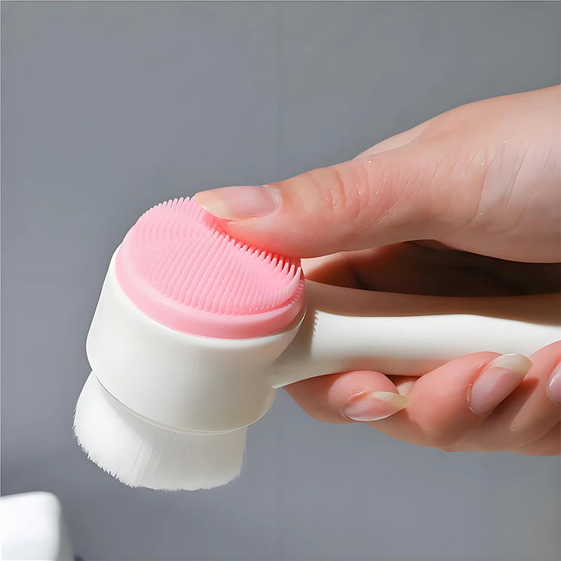 Manual Facial Cleansing Brush – Portable Non-Electric Face Cleaning Skincare Tool