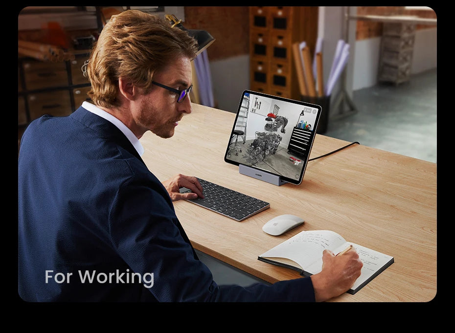 9-in-1 Steam Deck Docking Station – 4K@60Hz HDMI, 10Gbps USB-C, 100W PD Stand