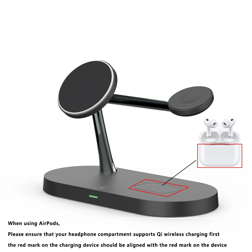 MagSafe Wireless Charging Station with LED Indicator – Apple Only