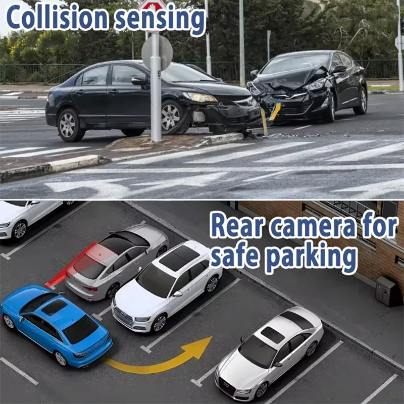 360° 4-Lens Dash Cam 1080P – WiFi Car DVR with Night Vision & Loop Recording