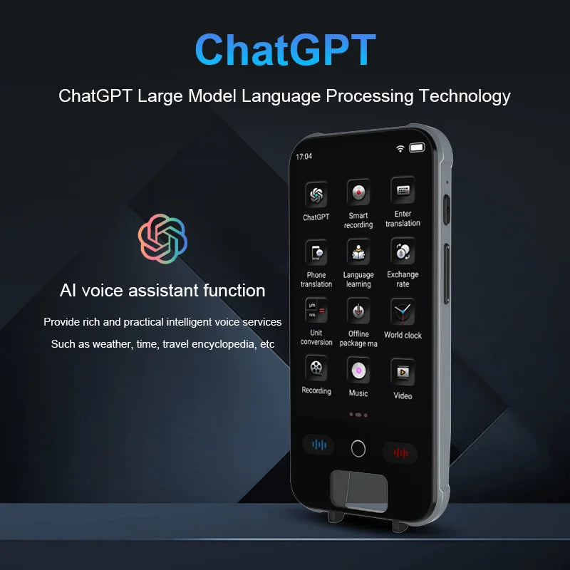 ESTG S25 Pro AI Voice Translator – Portable Real-Time Language Translation Device with Screen