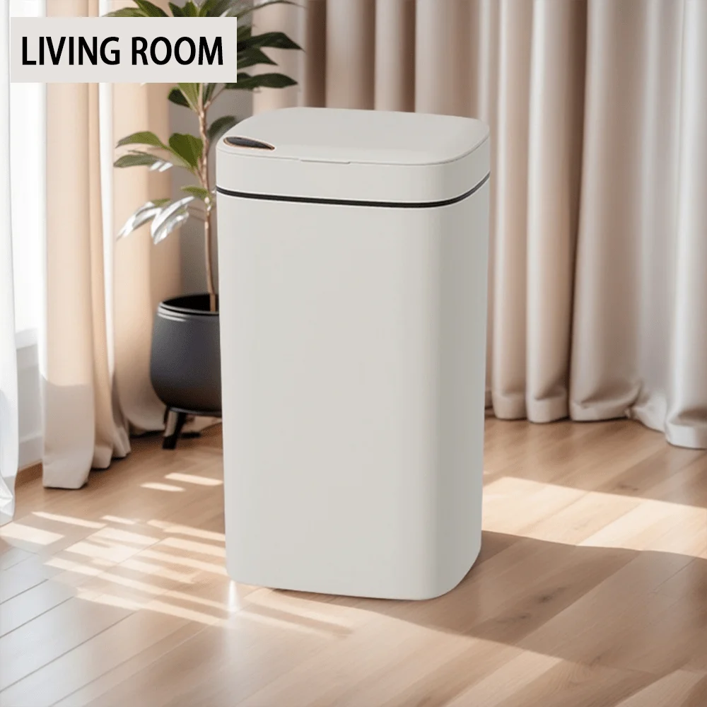 16L Automatic Smart Trash Can – Touchless Induction Garbage Bin (No Battery)
