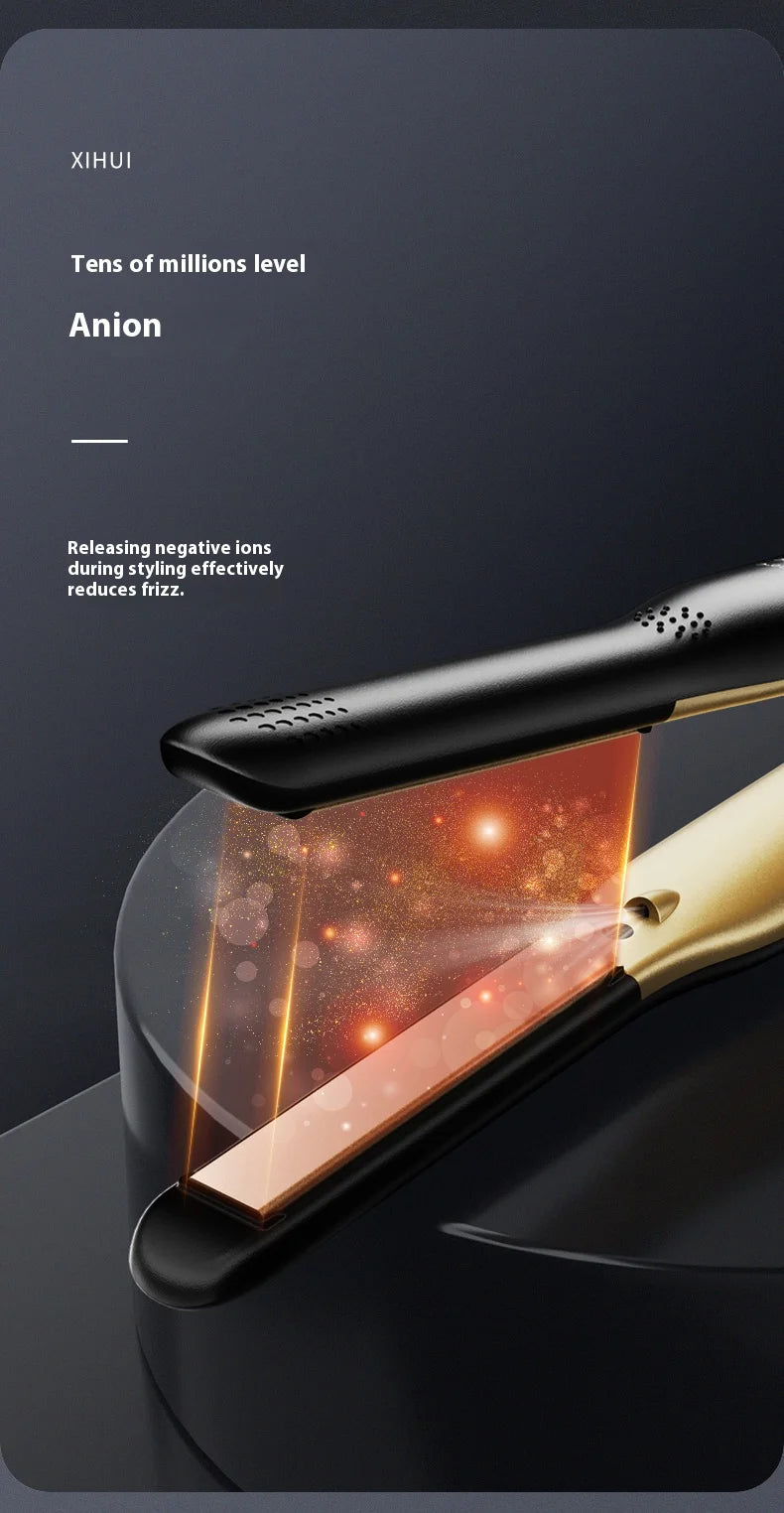 Portable Mini Hair Straightener & Curler – Lightweight Flat Iron with Auto Shut-Off
